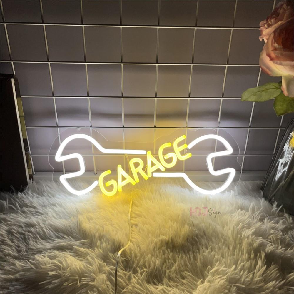 Auto Repair Shop Open - Garaż Neon Znak Samochód Sprawdź Auto