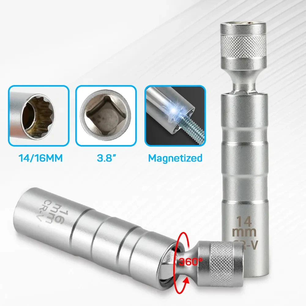 16mm z magnetycznym cienkow śc – Spark Plug Socket Set recenzja i cena