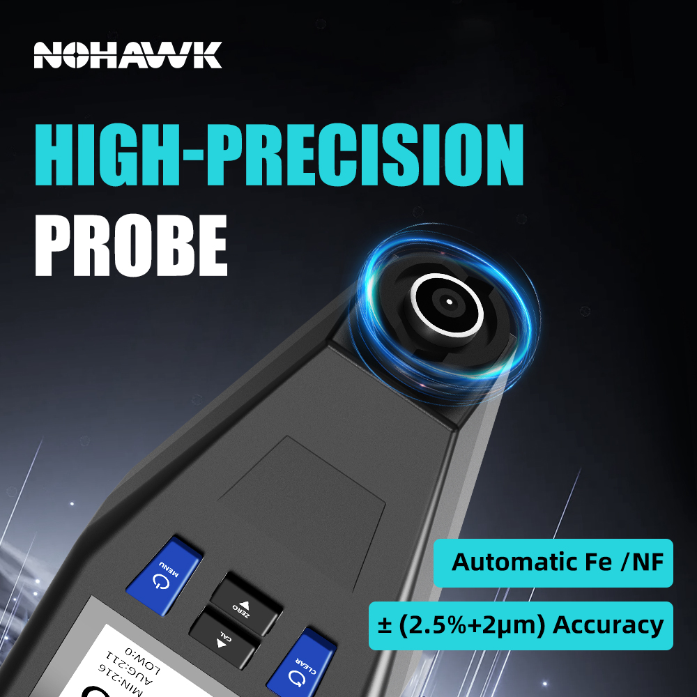 Kolorowy ekran Miernik grubośc – Paint Thickness Gauge recenzja i cena
