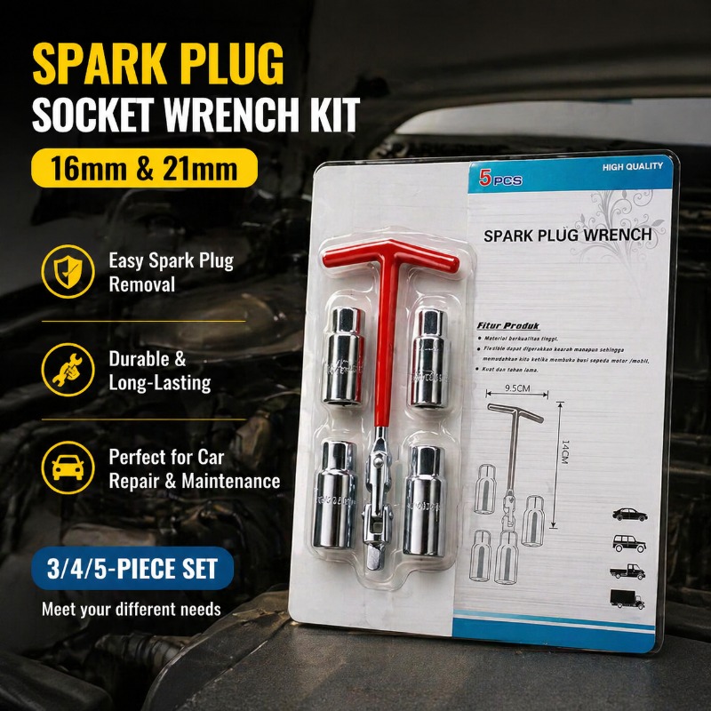 Klucz nasadowy do świec zapłon – Spark Plug Socket Set recenzja i cena