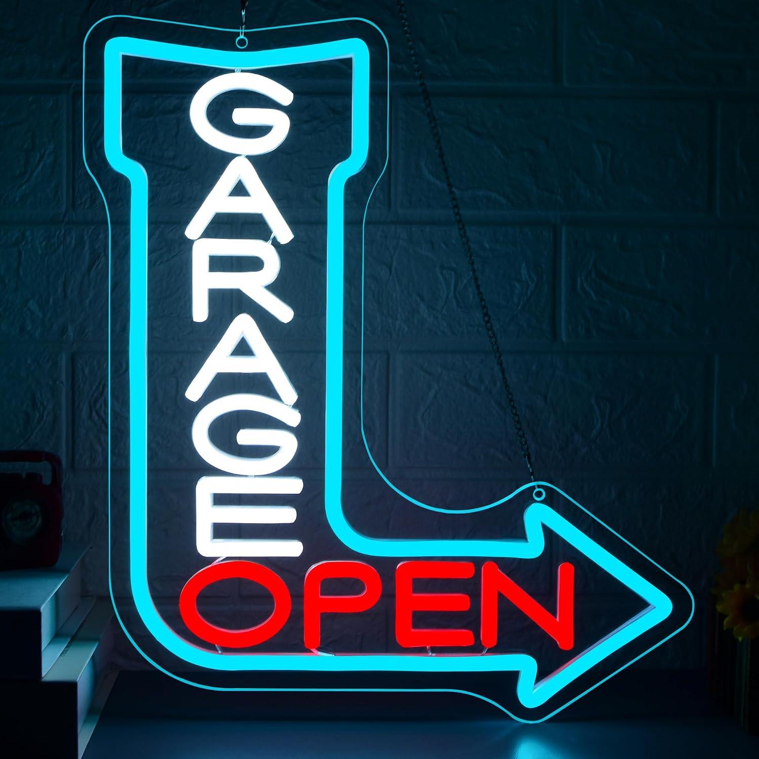 Neonowy znak strzałka otwarta  – Auto Repair Shop Open recenzja i cena