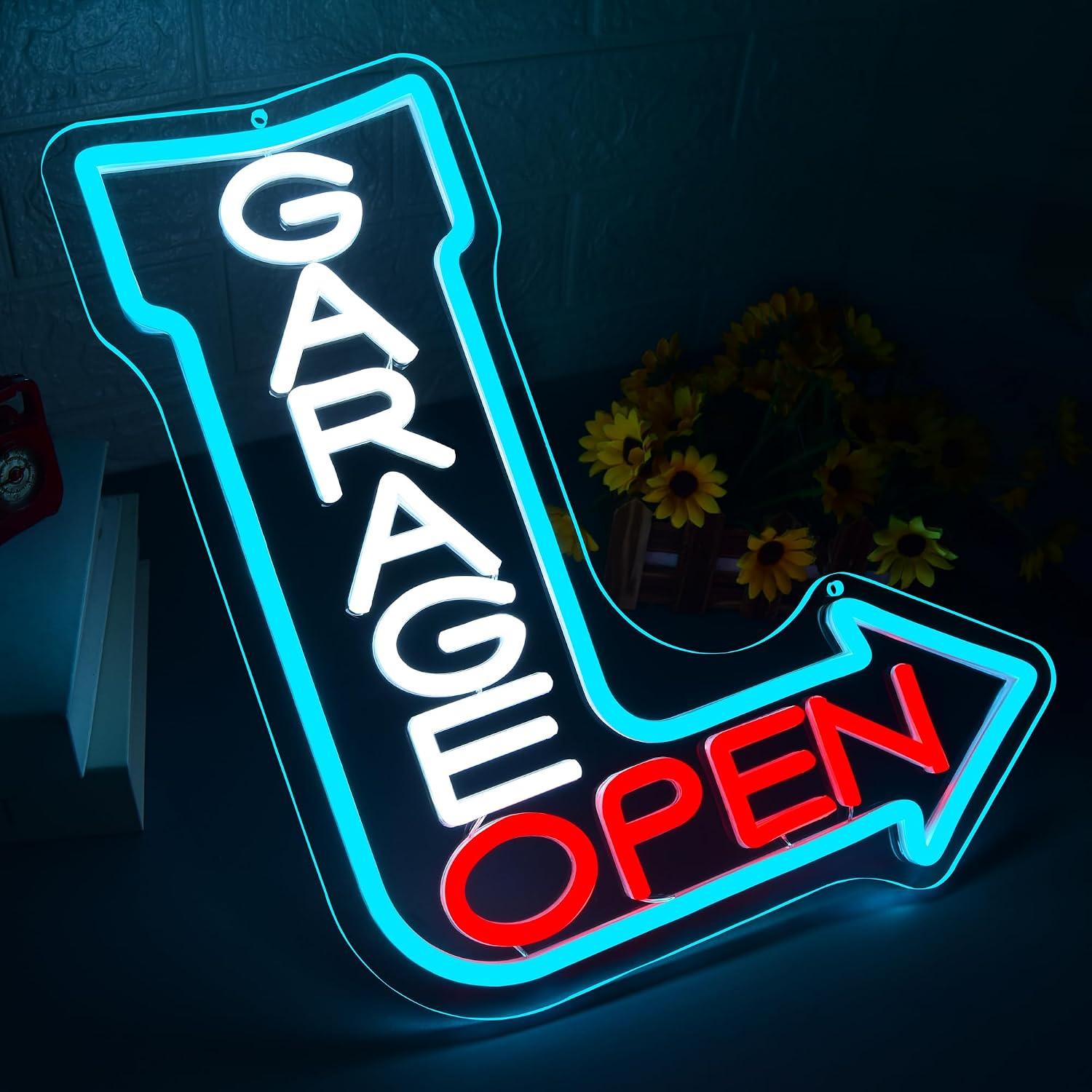 Neonowy znak strzałka otwarta  – Auto Repair Shop Open recenzja i cena
